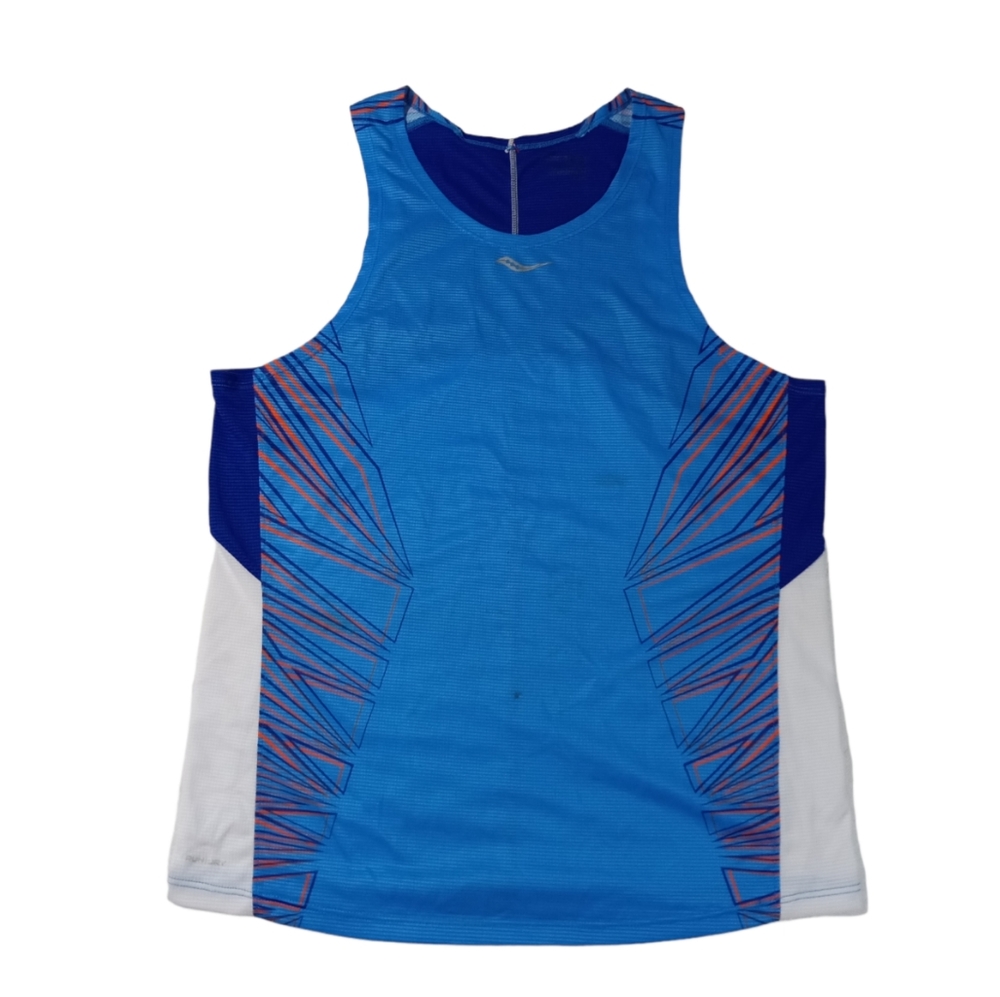 Men's Saucony Endorphin Singlet Directoire Running Tank Top